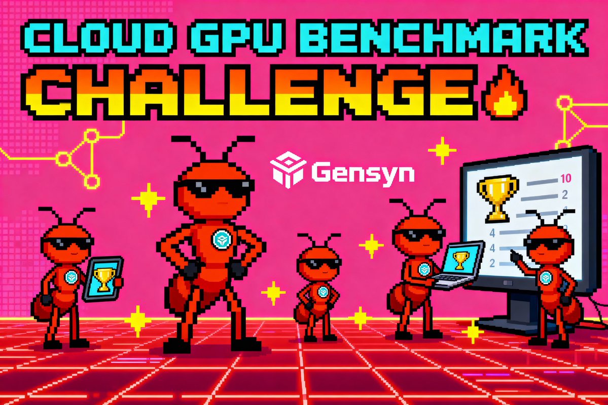eternia_xx's tweet image. gSwarm friends! 
@gensynai x Quok.it, Cloud GPU Benchmark Challenge!

Testing the entire GPU cloud worldwide. Competing. Winning.! 
Gensyn is launching a joint challenge with  to gather the largest community-driven comparison of GPU clouds:…