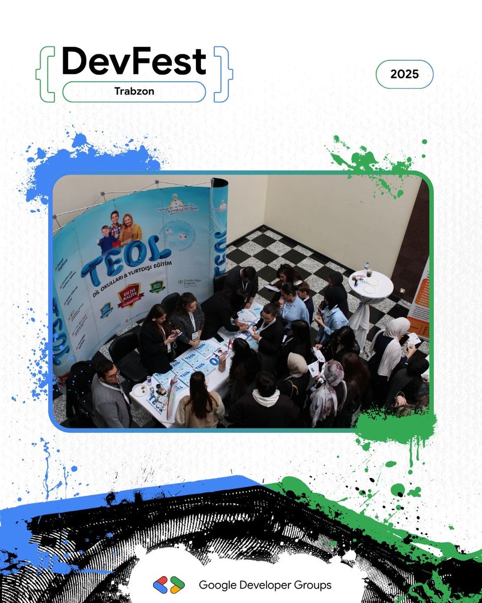 GDGTrabzon's tweet image. DevFest Trabzon 2025’in Ana Sponsoru TEOL Dil Okulları&apos;na @teoldilokullari gönülden teşekkür ederiz! 🎉

Desteğinizle topluluğumuz bir kez daha harika bir etkinliğe imza attı. 🙌

#devfest #devfesttrabzon #googledevelopergroup #gdgtrabzon