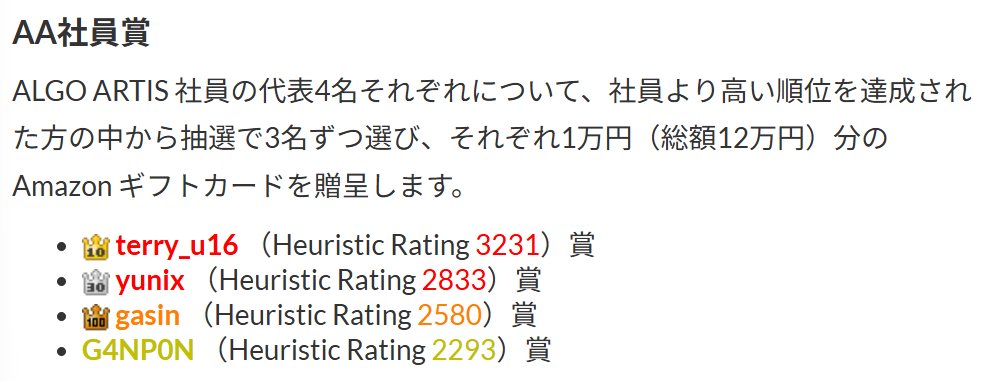 terry_u16's tweet image. 師走コン、やるぜ！対戦よろしくお願いします……
atcoder.jp/contests/ahc058