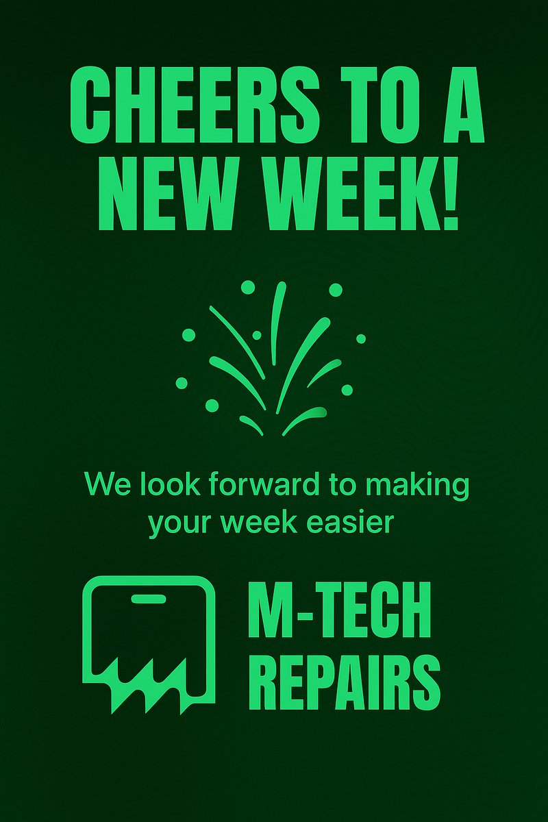 M_techRepairs's tweet image. Welcome to a brand-new week!
At M-Tech Repairs, we turn device problems into quick solutions.
Let’s make your week lighter — one fix at a time 🤩.

🔗 m-techrepair.ng

#samedayrepair