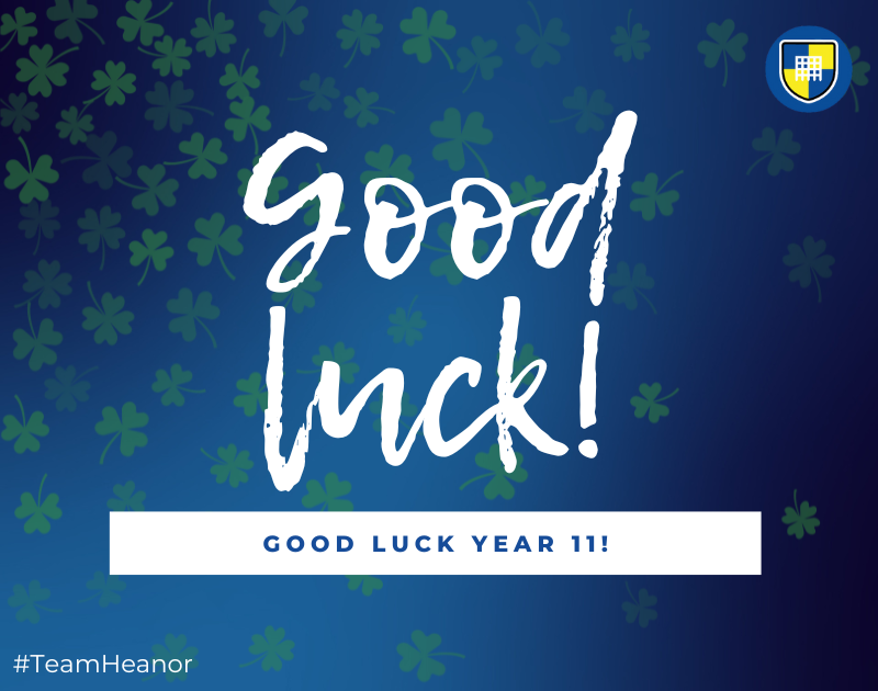 HeanorGateSA's tweet photo. A huge GOOD LUCK to our amazing Year 11 students as they start their mock exams today!🍀✨

During the exam period, please note the following lunch changes:
4a – Years 9, 11 &amp; 12
4b – Year 7
4c – Years 8, 10 &amp; 13

You can do this! #TeamHeanor https://t.co/a94Vmrfk86