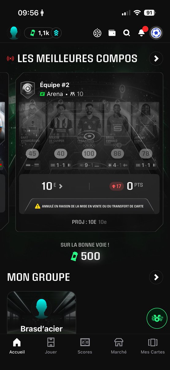 diegoleprince2's tweet photo. Aidez moi les gars de sorare j’ai dégager un doublon mais ca m’as annuler mon classement alors qu’en soit je l’ai encore au club??
Une solution? https://t.co/cVnoX64ZKf
