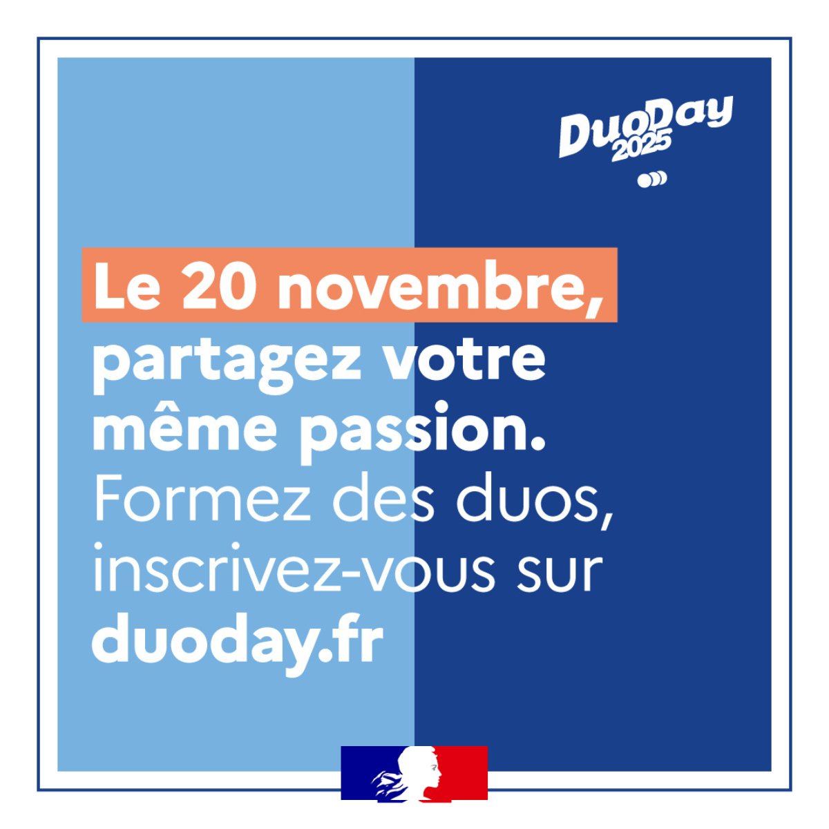 Solidarite_gouv's tweet image. #DuoDay2025 | C’est parti pour la semaine européenne pour l’emploi des personnes handicapées appuyée cette année encore par le DuoDay 2025, le 20 novembre. 
L&apos;occasion de sensibiliser sur la question de l’insertion professionnelle des personnes handicapées .
🔎 Pour en savoir…