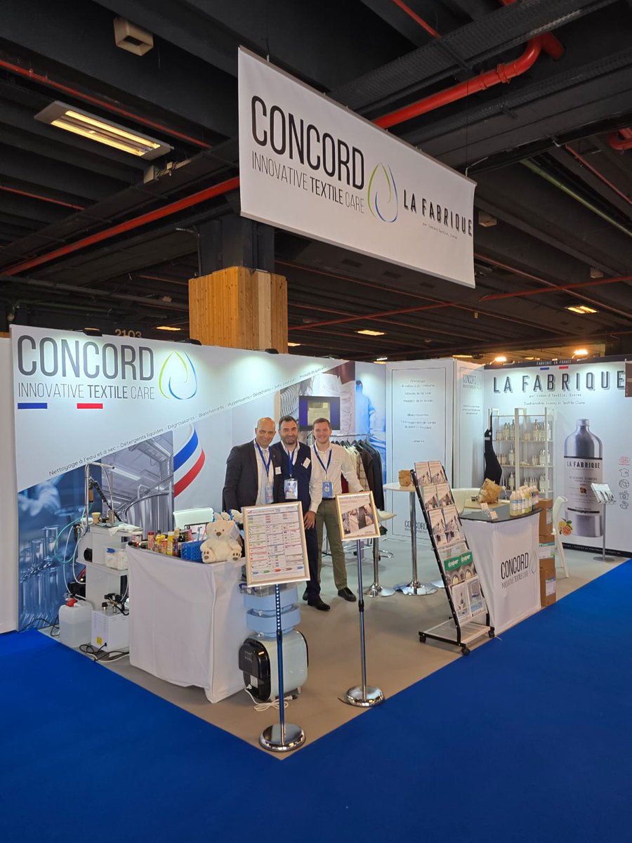 ConcordTextile's tweet image. Concord Textile sera présent à Texcare Paris – Stand A009 | Hall 2.1 Découvrez en avant-première : • Notre nouvelle gamme de soins délicats • Nos innovations détachage  • La Fabrique – notre collection éco-responsable. Rendez-vous du 16 au 18 novembre ! #paris #texcare