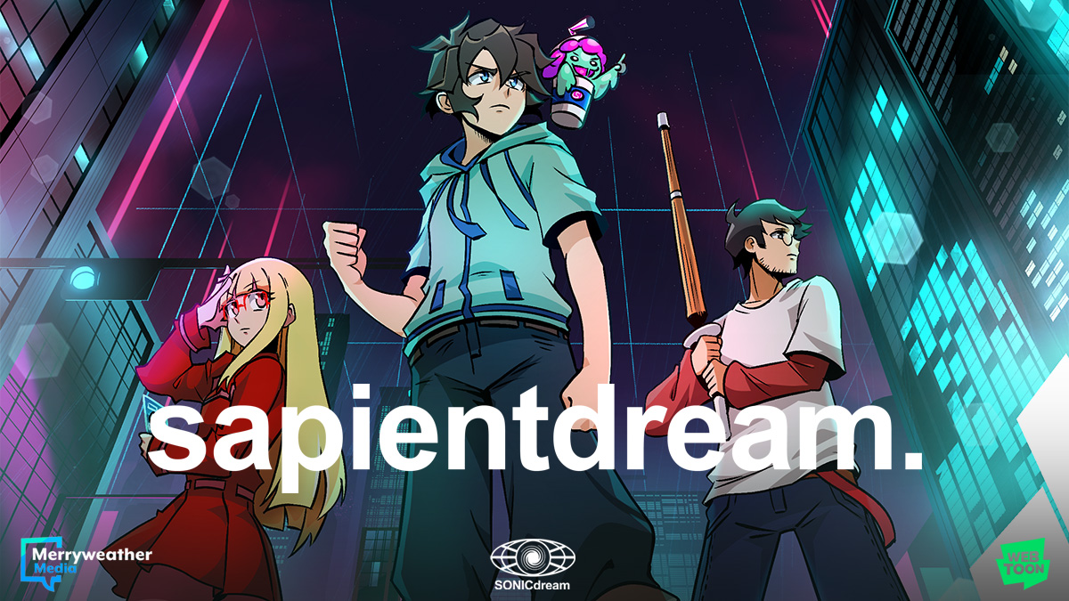 Merryweatherey's tweet photo. Sapient Dream, our new webtoon with the amazing @SlushiiMusic, has just launched!

Big thanks to @rpereyda, @eleblanc_art, for making this happen.

Start reading now: https://t.co/uDqhVsJKIu https://t.co/IQeisbLsGq
