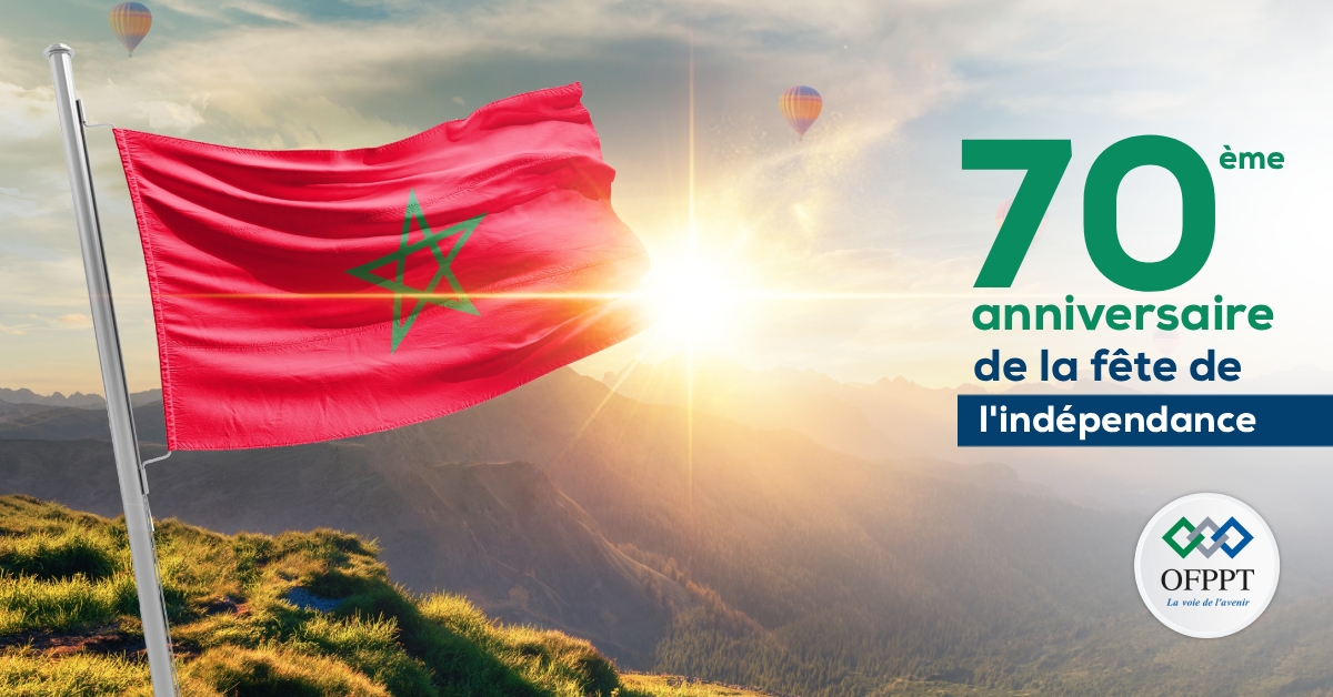 🇲🇦 L'#OFPPT célèbre le 70ᵉ anniversaire de la Fête de l’Indépendance 🇲🇦
L'office salue le courage, le sacrifice et la vision de celles et ceux qui ont permis à notre pays de retrouver sa liberté et sa souveraineté.
#formation_professionnelle #18novembre #fêtedelindependance