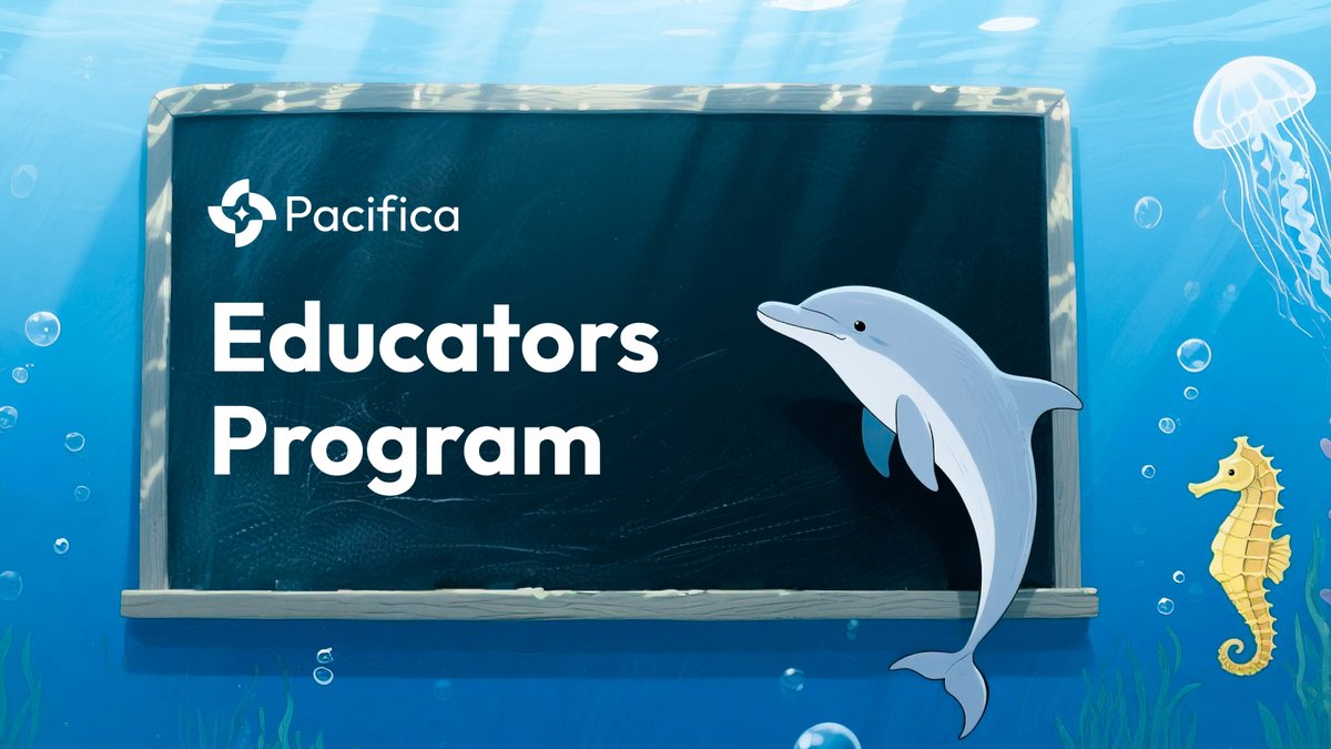 pacifica_fi's tweet image. 🎓🐬 Pacifica Educators Program: Now Live!

We’re excited to launch the Pacifica Educators Program, inviting creators to produce educational content about Pacifica. 

Videos, articles, threads, infographics; help the community learn and be part of Pacifica’s ecosystem growth.…