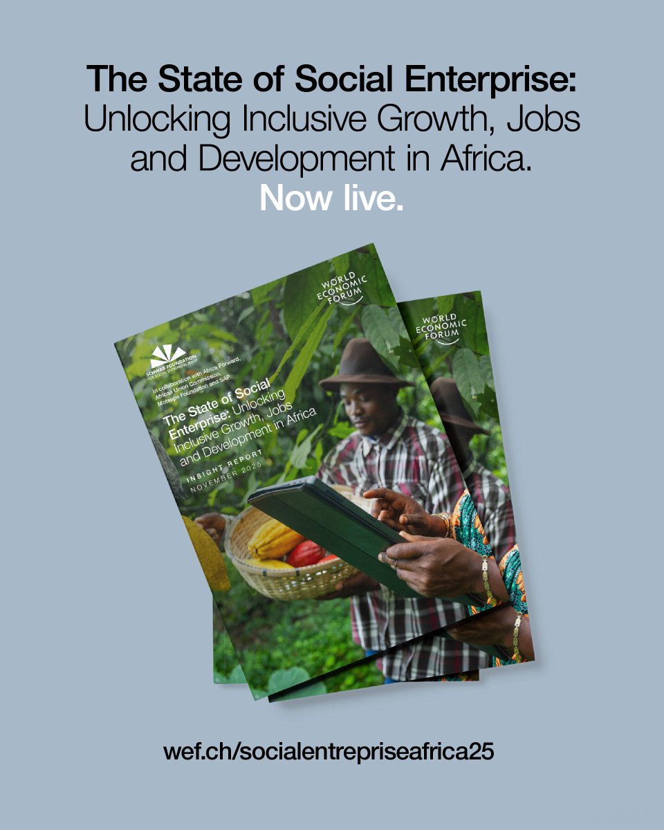 Social #enterprises are powering inclusive growth across #Africa.

This latest <a href="/schwabfound/">Schwab Foundation for Social Entrepreneurship</a> and <a href="/wef/">World Economic Forum</a> report shines a light on the social enterprises driving change by creating jobs, empowering youth and women, and tackling climate and social challenges head-on: