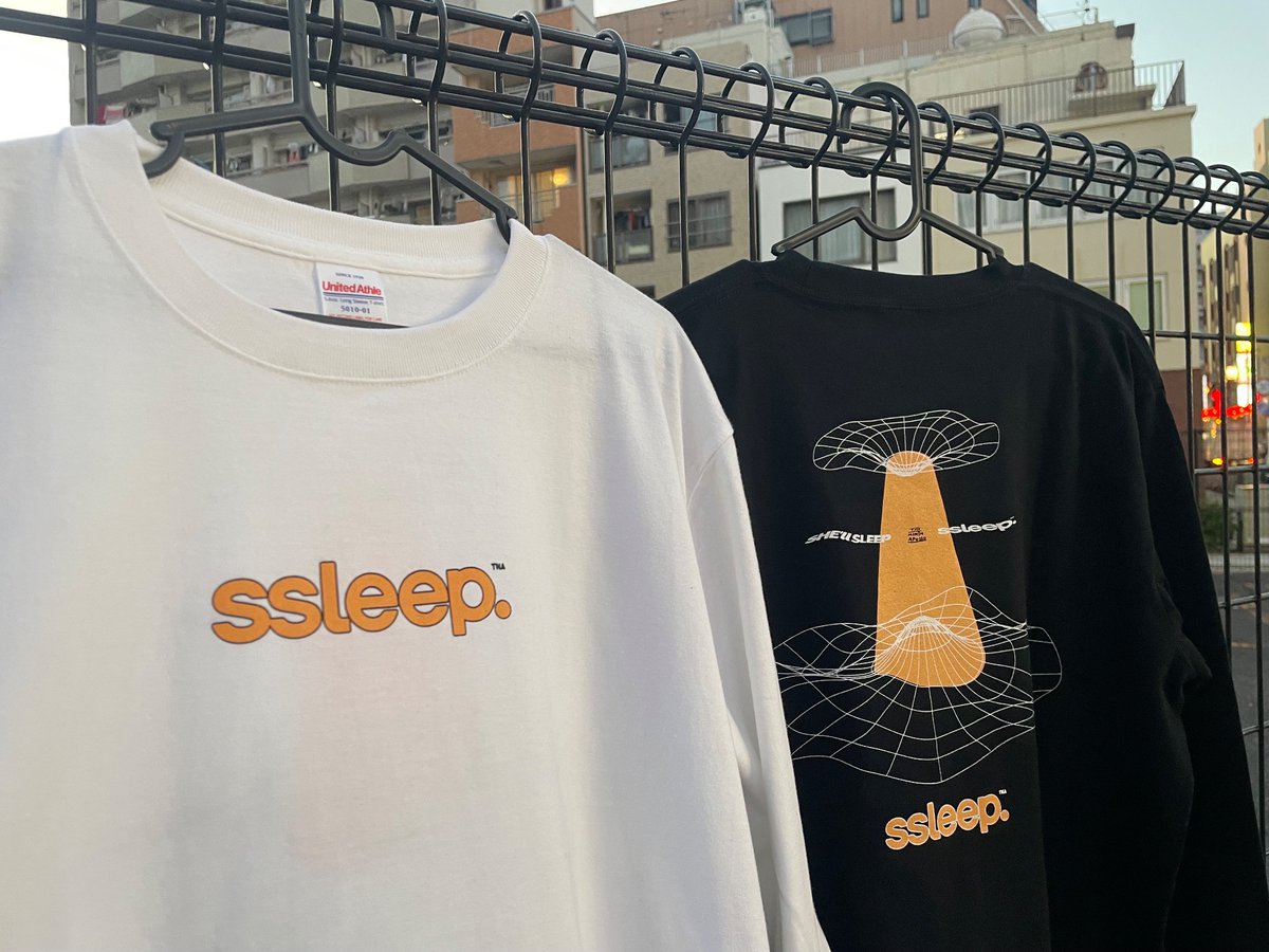 SHE'll SLEEP Tシャツ SHE'll SLEEP シールスリープ スリープロンT 黒