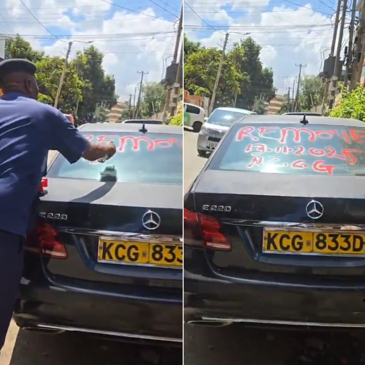 TheNairobiTimez's tweet image. Nairobi City County Government (NCCG) has introduced a new approach to dealing with illegally parked vehicles, opting to spray paint them instead of using the traditional wheel-clamping method.
WATCH 👇