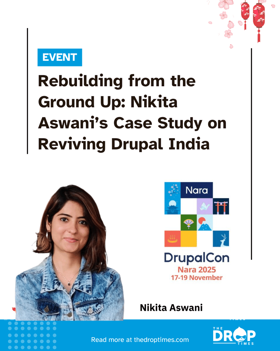 thedroptimes's tweet image. How Drupal India rebuilt post-pandemic trust, one meetup at a time.

Nikita Aswani’s case study from #DrupalConNara shares key community lessons.
🔗 bit.ly/47Kmkqx 

#Drupal #DrupalIndia #CommunityBuilding #OpenSource