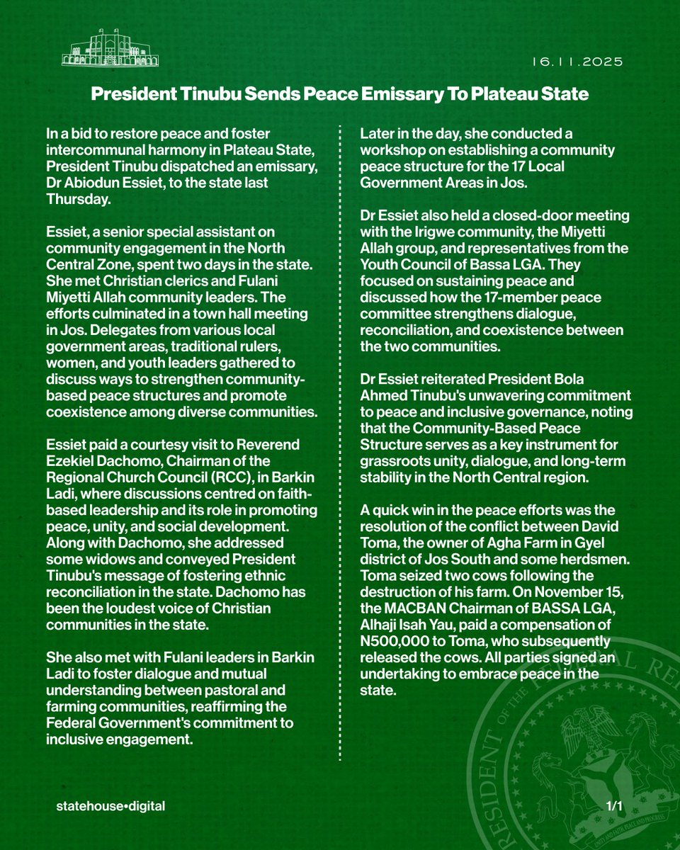 Presidency Nigeria tweet media