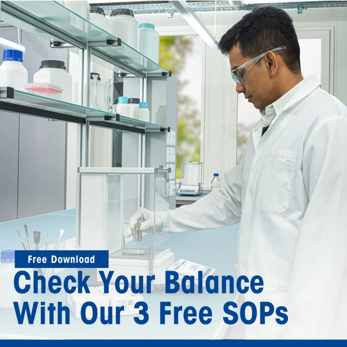 #Laboratory | Whether you work in #Research or #Production, routine balance testing is key to accurate #Weighing results. Download our free SOPs for the 3 most important tests to quickly check the performance of your balance! 

okt.to/iIqMHY