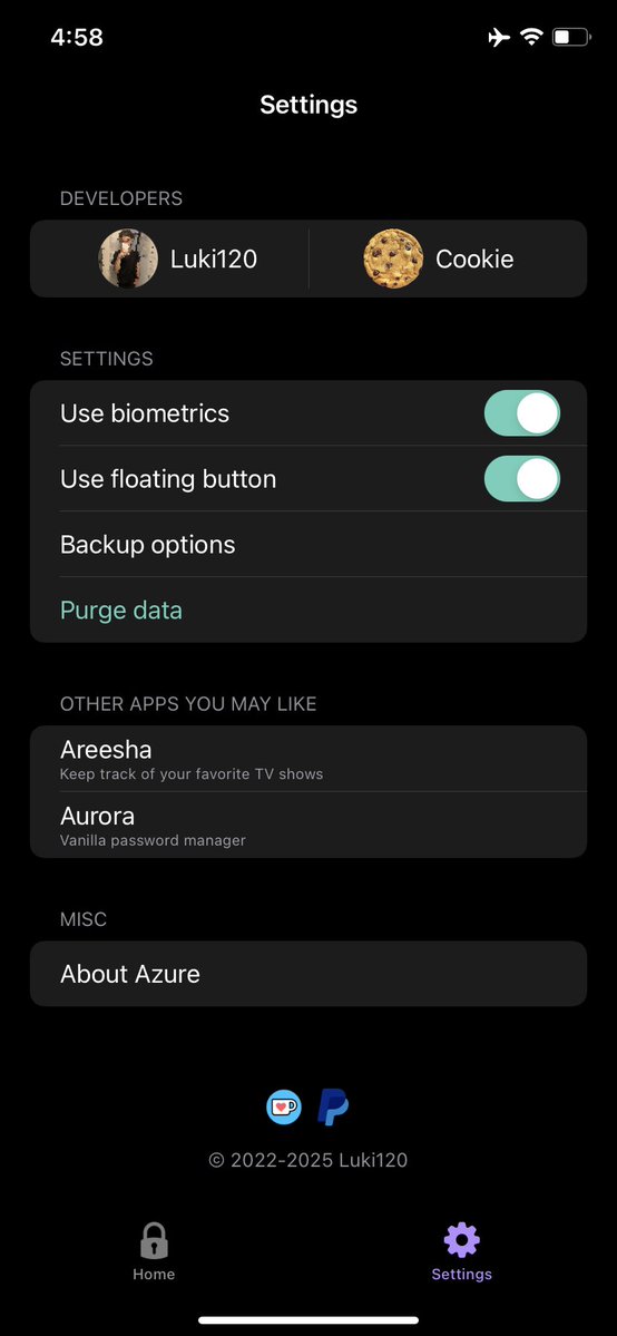 iOSRepoUpdates's tweet image. Updated: Azure 0.9.8 [Utilities]

FOSS TOTP 2FA app with a clean, str...

Architecture: iOS
Repository: Luki120&apos;s Repo #jailbreak

ios-repo-updates.com/repository/luk…