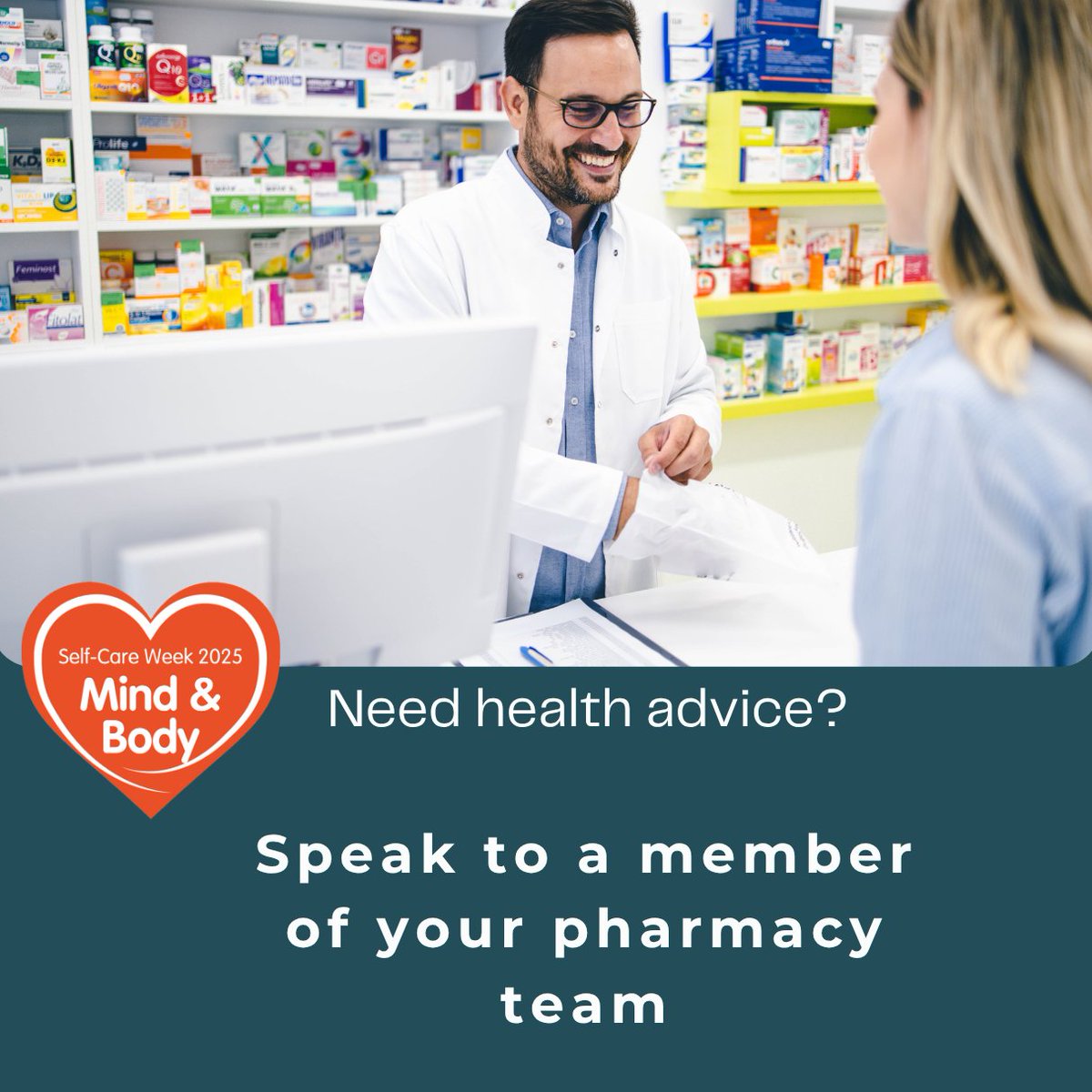 It’s #SelfCareWeek!
Your pharmacy is at the heart of self-care. When patients come in with common ailments, you’re their quickest route to trusted advice—no appointment needed.
Want to go the extra mile? Share <a href="/SelfCareForum/">Self-Care Forum 💙</a> factsheets in your pharmacy. They’re packed with