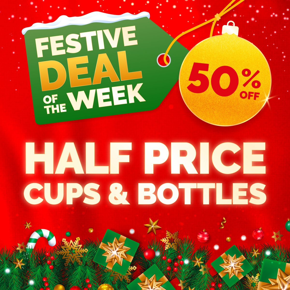 Poundstretcher1's tweet image. Let the kids sip in style this Christmas with our Festive Drinks Cups &amp;amp; Holders 🎄✨

Enjoy 50% OFF selected lines — this week only, in-store! ☕🎁

#xmas #festivedrinks #cups #christmasshopping #poundstretcher