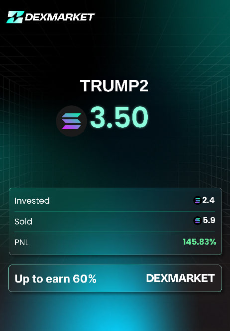 CalkinDee3602's tweet photo. $TRUMP2 is consistently growing, a reliable token for those seeking strong returns in a fast-moving market

BqyXGyQ3VYKyZS13HvzeVeUBiyKd4xMYXPDR9KWNpump https://t.co/fVgFZOWN3Y