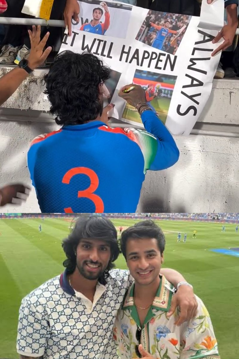 Abhishek_Fan_'s tweet image. Tilak Varma sign the Abhishek Sharma poster.

- Abhishek 🤝 Tilak.

#AbhishekSharma | #TilakVarma