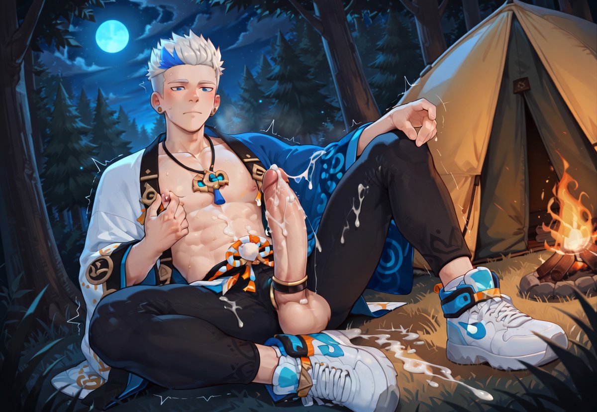 Unknown56287491's tweet photo. #AIart #yaoi #gay #NSFW #Bara #R18 #BL #boys #Grancy #GYEE
Sven's younger twin Grancy is as different from Sven as he is the same... https://t.co/YWFiMoP978