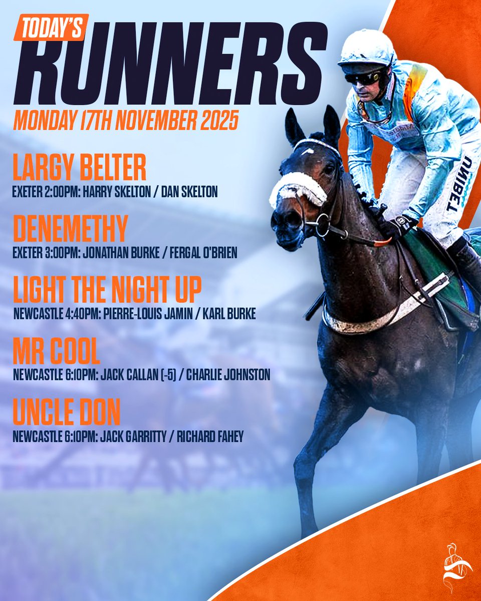 After a quiet week, we’re back with a bang!💥 5 runners heading to <a href="/ExeterRaces/">Exeter Racecourse</a> and <a href="/NewcastleRaces/">Newcastle Racecourse</a> today. Good luck to all our owners! #TeamMPR