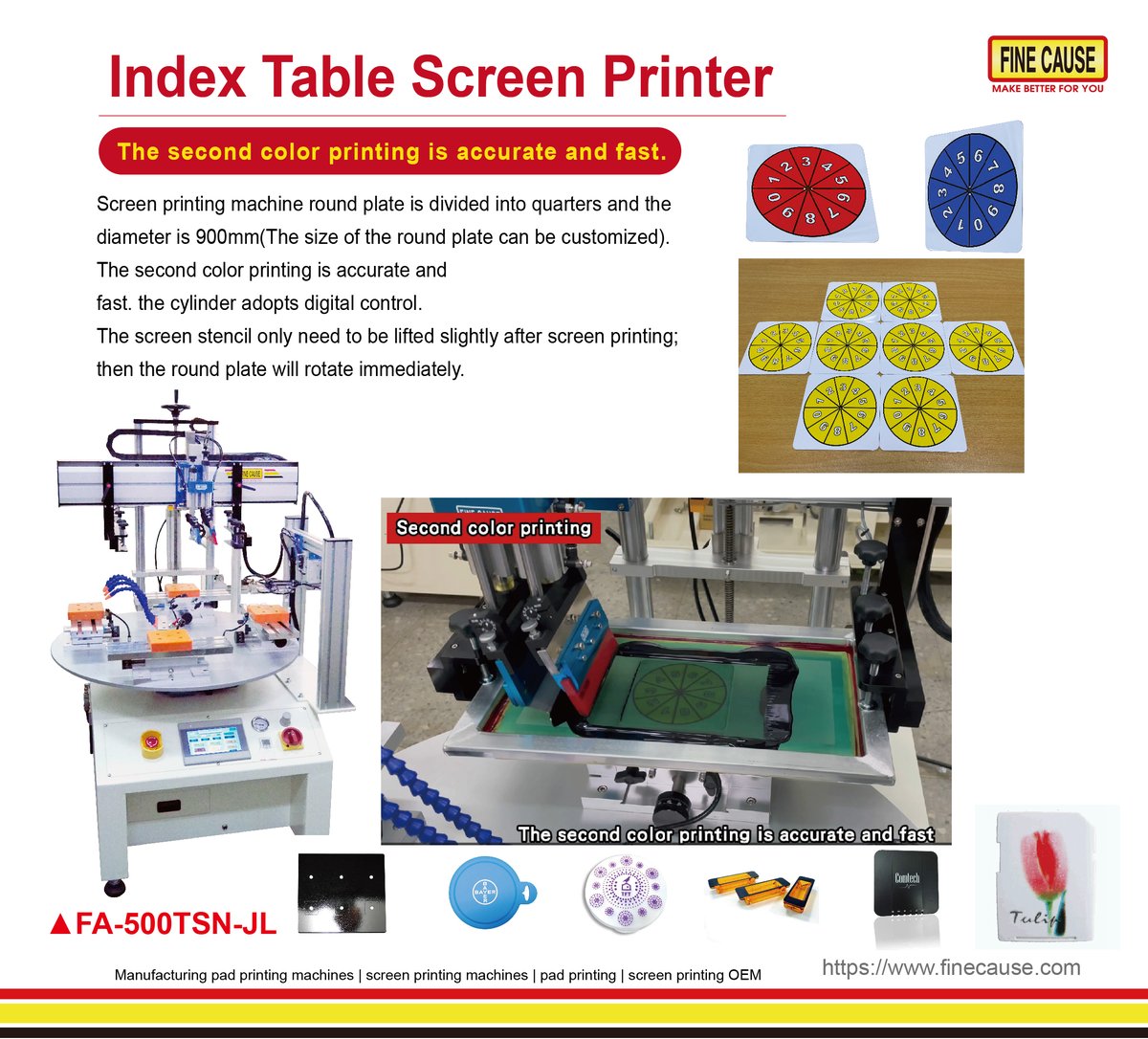 FinecausePrint's tweet photo. FA-500TSN-JL
Index Table Screen Printer
https://t.co/VJIxd7hZEK

#IndexTableScreenPrinter
#IndexTableScreenPrintingMachine
#ScreenPrintingMachine
#ScreenPrinter
#ScreenPrinting https://t.co/9BzpAOSHU2