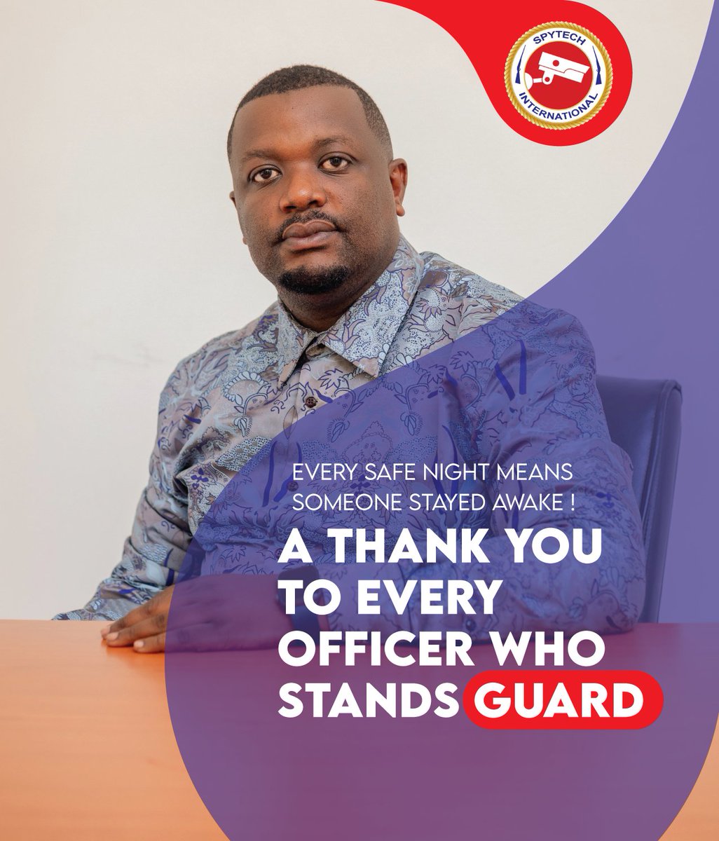 Spytechsecurity's tweet image. This Monday afternoon, we salute every Spytech officer already on duty.
Your vigilance keeps businesses moving and communities safe.

Thank you for standing guard. 🛡️
#SpytechInternational #SecurityUG