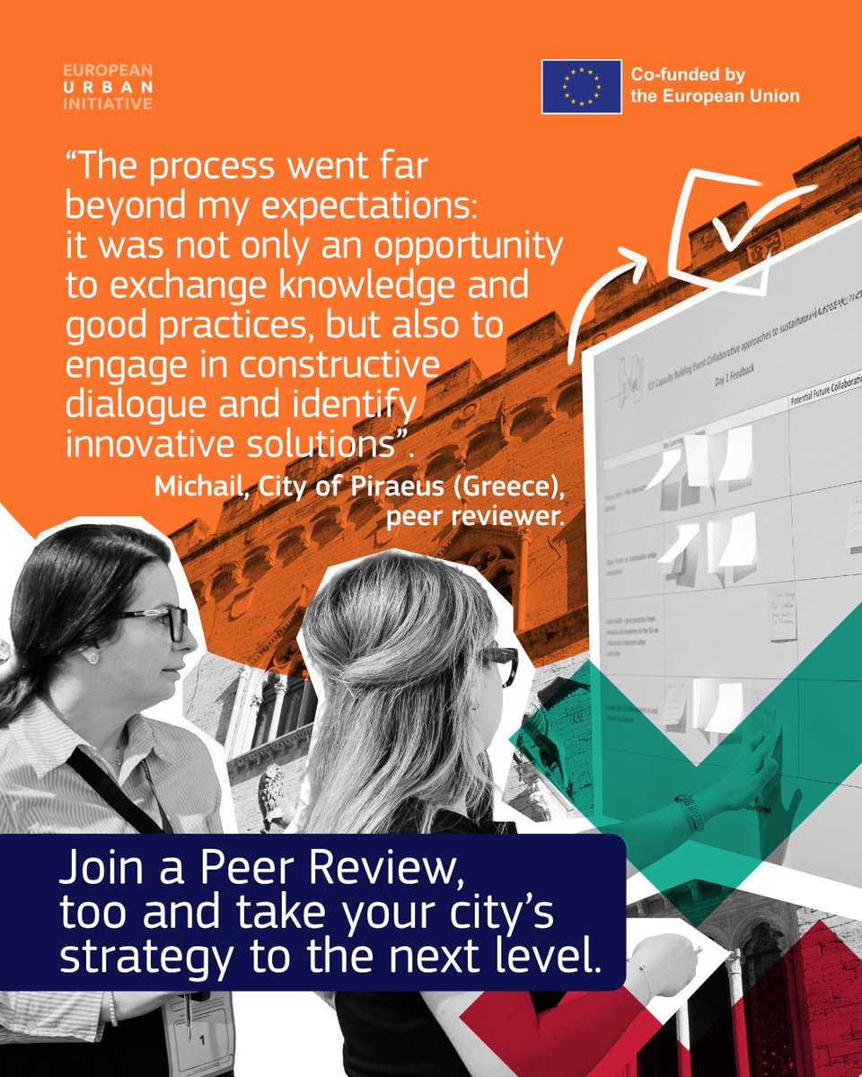 CCRECEMR's tweet image. ⏳Last chance to apply for the Autumn 2025 EUI Peer Reviews 🌍 

Join as a city under review or peer reviewer and boost your SUD strategy through expert support &amp;amp; peer learning. 

Apply now 👉 urban-initiative.eu/capacity-build… 

#EUI4yourcity #EUI4yourskills #PeerReview