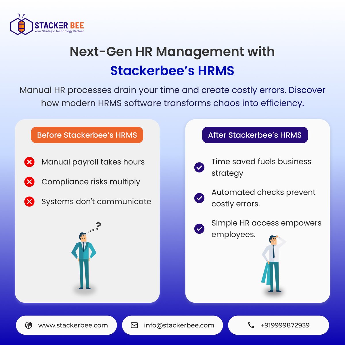 stackerbeelive's tweet image. Meet @stackerbeelive  HRMS where payroll is fast, compliance is stress-free, and your team finally gets the simplicity they deserve.

#Stackerbee #HRMS #SmartHR #HRTransformation #HRTechIndia #PayrollMadeEasy #DigitalHR #BusinessGrowth #WorkSimplified #SaaSSolutions