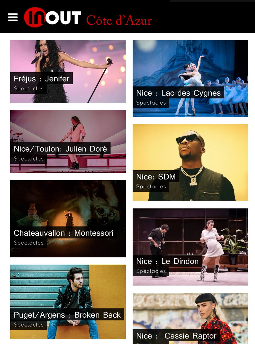 ICotedazur's tweet image. Les  #spectacles à ne pas manquer cette semaine sur la #CotedAzurFrance inout-cotedazur.com/spectacles/