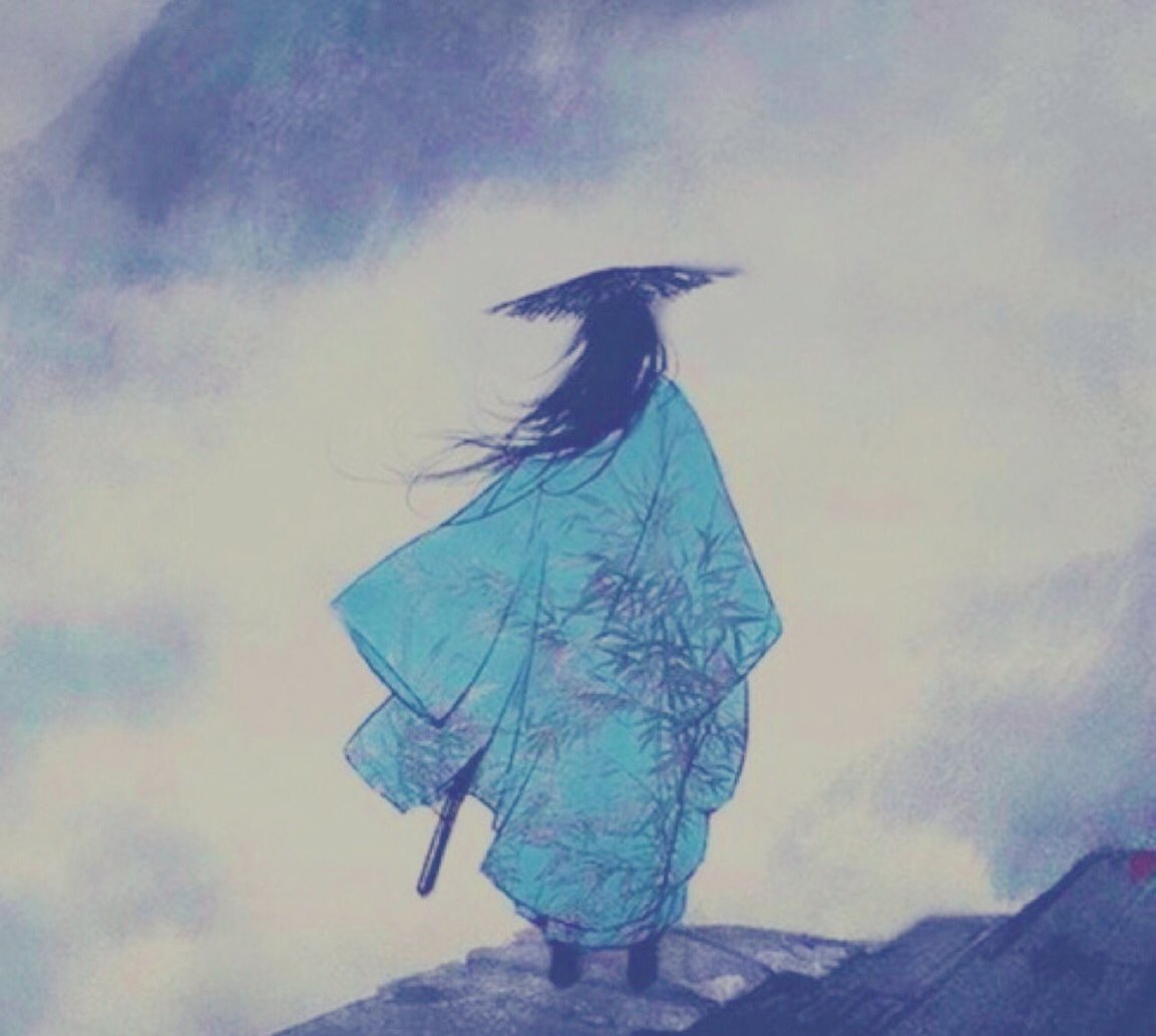 « En levant le regard on ne voit pas de frontière ». Proverbe japonais. Illustration de Ibuki Satsuki, nom japonais mais artiste chinoise.