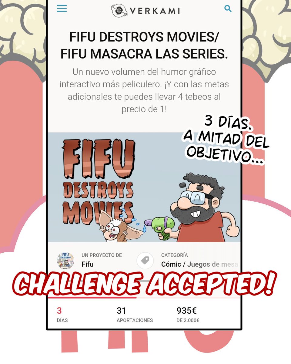 Con una úlcera o un tebeo pero de esta campaña yo salgo con algo 😅 Mejor lo segundo en: vkm.is/fifu-cine