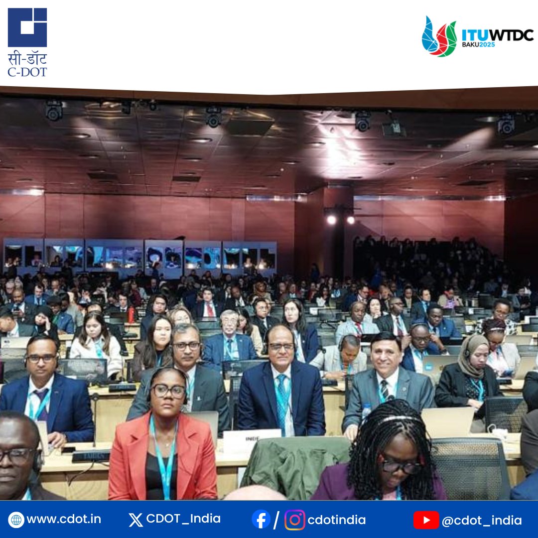 #Baku - excited to be here for the <a href="/ITU/">Int’l Telecommunication Union</a> World Telecommunication Development Conference (#WTDC25) . This global forum is an important opportunity to discuss practical steps for closing the #DigitalDivide , strengthening #international cooperation, and expanding affordable and