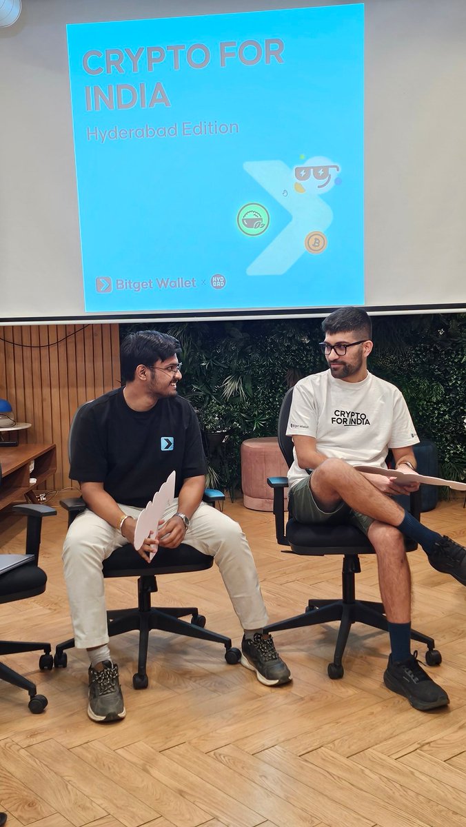 BitgetWalletSA's tweet image. Crypto for India: Hyderabad Edition 🇮🇳 — Recap

Hyderabad fam, you brought the energy! 💛
From fun moments to deep Web3 conversations, the Bitget Wallet community, builders, and traders made it a memorable evening.

Great vibes, real connections, and meaningful discussions,…