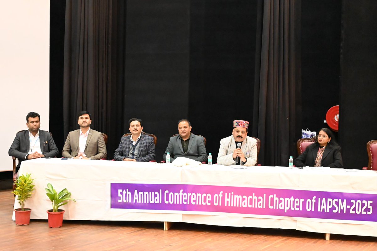 AIIMS_bilaspur's tweet image. T363
AIIMS Bilaspur hosted the 5th Annual Conference of the HP chapter of IAPSM (HPIAPSMCON-2025) on 15–16 Nov 2025, organized by the Department of Community &amp;amp; Family Medicine. #HPIAPSMCON2025, #IAPSM, #NAMS