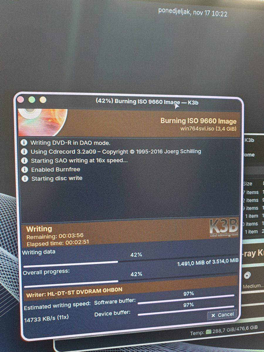 Vukman_Sinisa's tweet image. Yeap ... burning dvd 2025... #garudalinux #windows7
