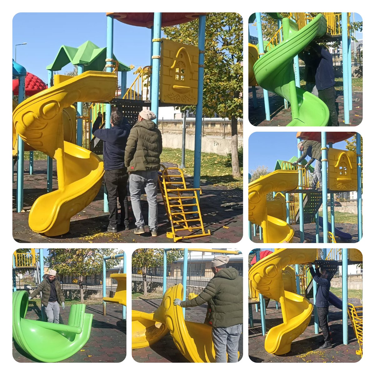 #SizdenGelenTalepler #153 ☎️

Park ve Bahçeler Müdürlüğü ekiplerimiz, vatandaşlarımızdan gelen anlık talepler üzerine

📍 Said Nursi Parkı’nda salıncakların bakımı ve onarımı

✅ Çalışmalarını tamamladı

👉 Siz iletin, biz çözelim
📞 ALO 153 | WP: 0530 12 12 153