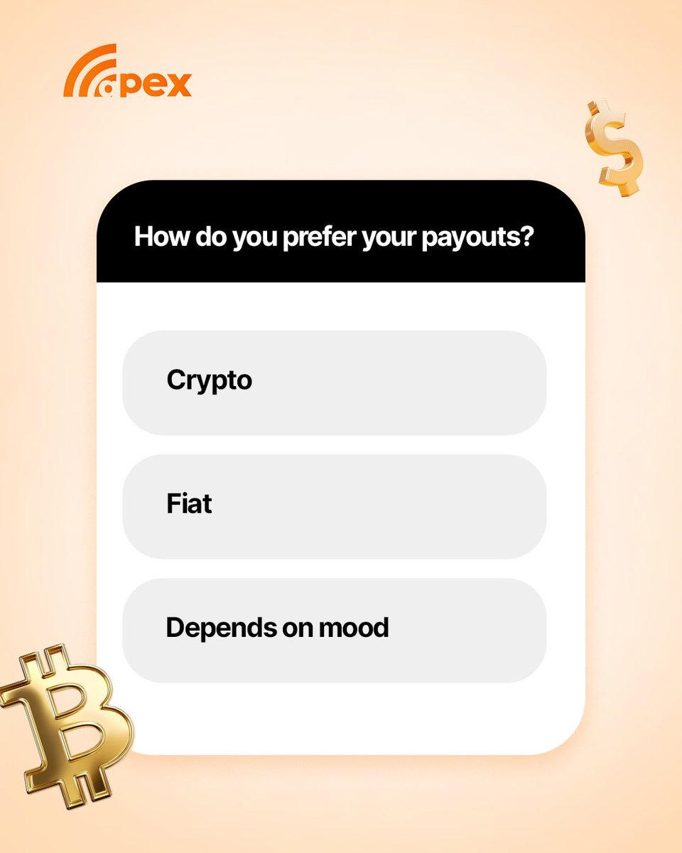 useapexnetwork's tweet image. How do you want your payout this week? 👀

Fiat, crypto, or it depends?

This week’s agenda: secure the bag with Apex!

#useapexnetwork #Payouts