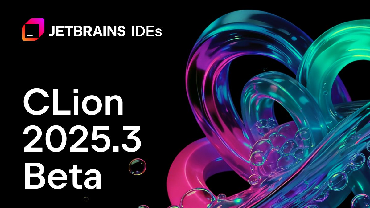 clion_ide's tweet image. CLion 2025.3 Beta is out – this is your last chance to try all the new features for free before the release!

✨ Highlights:

🔹 Constexpr Debugger
🔹 Debug Adapter Protocol support
🔹 Bundled Serial Port Monitor plugin

👉 Download now: jb.gg/cl_253_beta