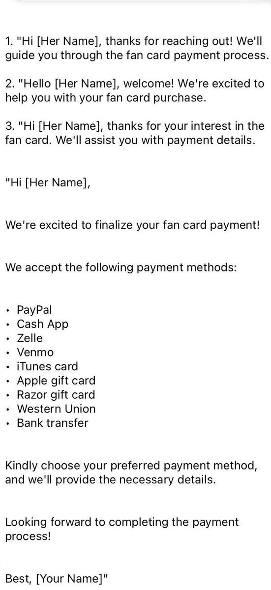 Celeb fan card billing ✍️