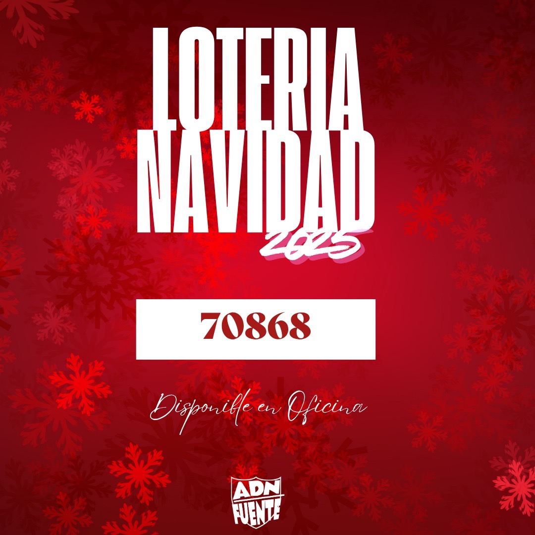 Ya podéis comprar la lotería del club en la oficina, apuntaos el número porque esperemos que de mucha suerte!!🔴⚽

70.868

#ForzaFuente #SoyDelFuente
#TodoAlRojo