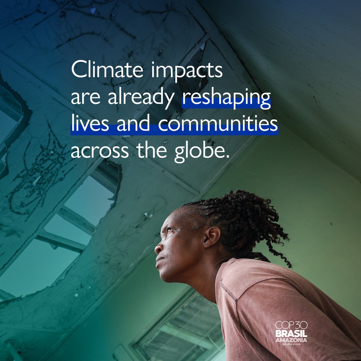 Everyone displaced by disasters deserves a path toward recovery and dignity.​ ​ 

At #COP30, let’s ensure long-term displacement isn’t forgotten.