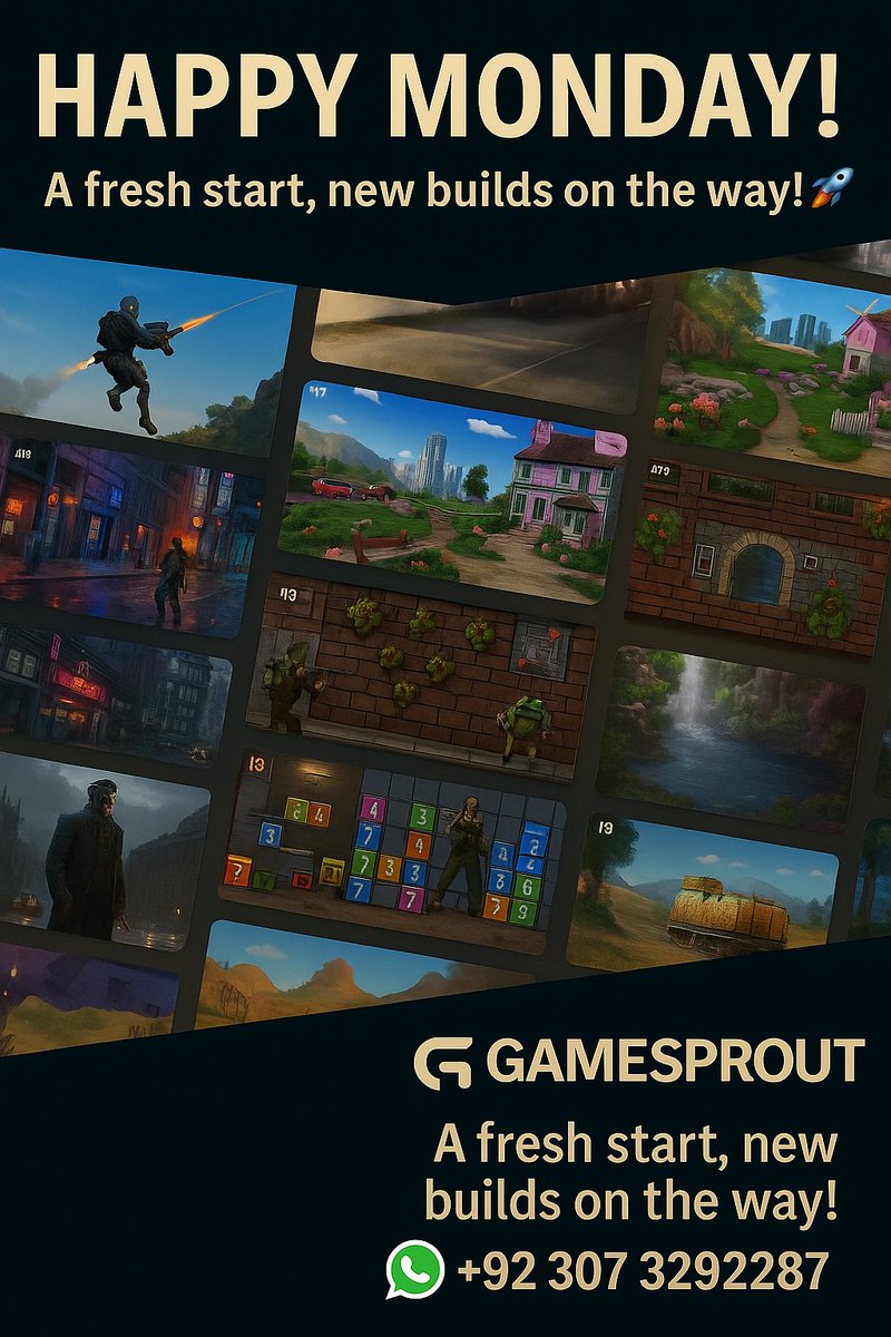 Ibloch78's tweet image. Happy Monday! 🚀
Starting the week with a glimpse into my game development world —
More projects, more ideas, more code coming soon! 🔥

Let&apos;s build something amazing together.

#GameDev #IndieDev #Unity3D #MobileGames #HappyMonday