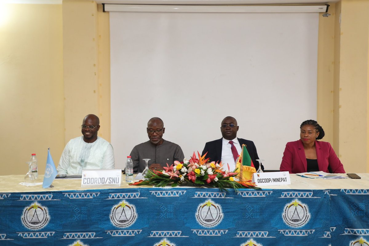 UN_Cameroon's tweet image. The UN system in Cameroon reaffirms its commitment to work closely with the Government and partners to shape and deliver this new Cooperation Framework—serving national priorities and the people. Thank you for your trust and collaboration. #Agenda2030 #UNCameroon