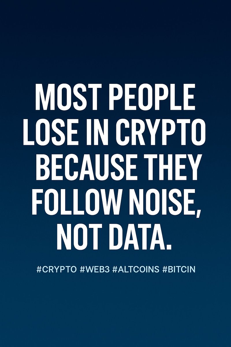 Web3use's tweet image. 🔥 Most people lose in crypto because they follow noise, not data.
Smart money studies narratives, liquidity, &amp;amp; builders  not hype.
2025 will reward the ones who think long-term.

#Crypto #Web3 #Altcoins #Bitcoin