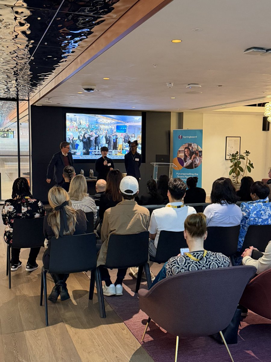 springboardCEO's tweet image. Great to celebrate our latest Diageo graduates. Two of our trainees summed it up perfectly:

Ben: “My work experience at The Dixon showed me I can excel.”

Alex: “It helped me grow in confidence. One day you might be visiting my new restaurant.”

Congrats to all our trainees.