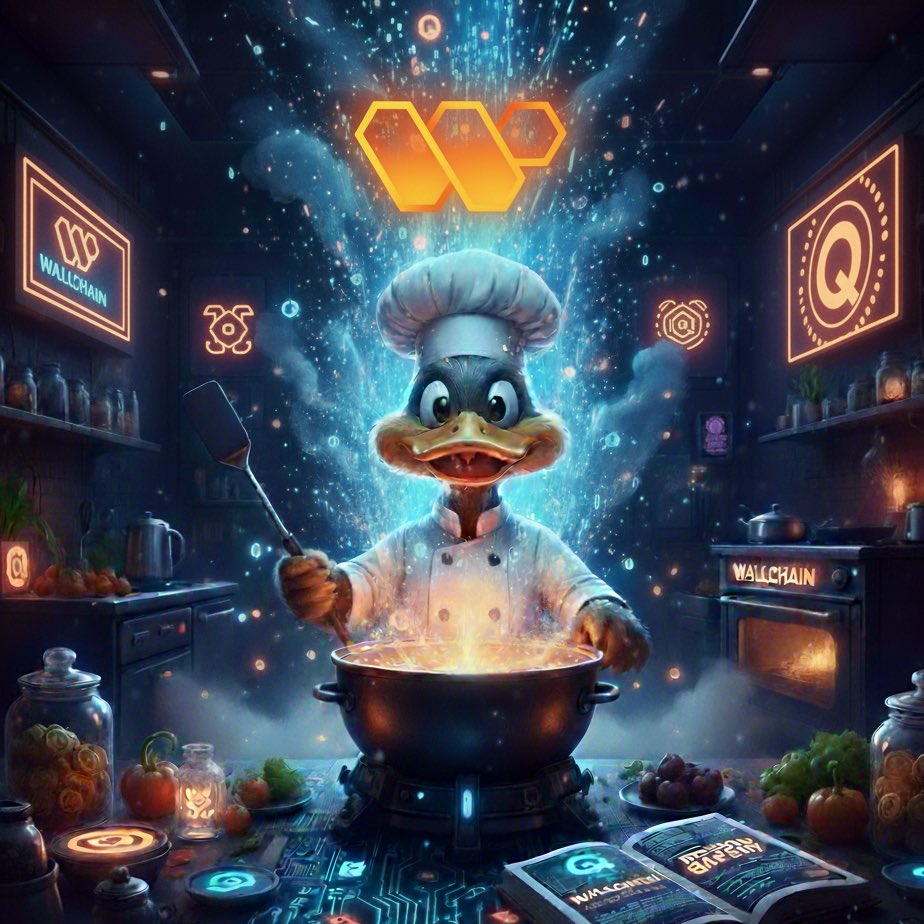 ahmetylc003's tweet photo. A Flavor Revolution in Wallchain's Kitchen!
🦆✨ Chef duck is cooking up code, the freshest digital recipes are at @wallchain! Ready to meet the shining star of blockchain? #Wallchain #BlockchainChef #CodeCuisine #DigitalKitchen #CryptoFood https://t.co/r6eh0LWsE2