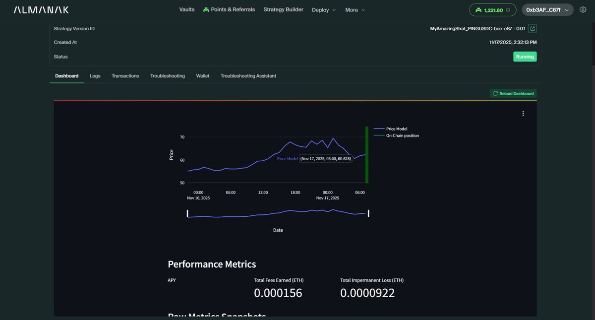 griffinXBT's tweet image. been testing lp strategy on @almanak these past few hours, its actually the same like trading bot in previous post that I did before,

here&apos;s I break it down for you, I started with small test on usdc/clanker to challenge the liquidity threshold of &amp;gt;$10K, but the AI strategize…