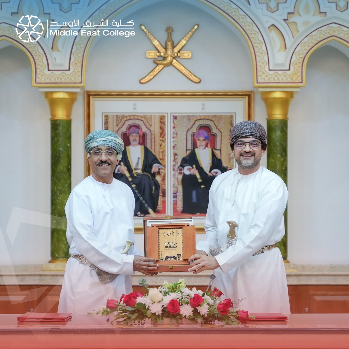 MEC_Oman's tweet image. كلية الشرق الأوسط توقّع مذكرة تفاهم مع بلدية مسقط لتعزيز التعاون في البحث العلمي والتدريب والتطوير المهني.

Middle East College signs an MoU with Muscat Municipality to enhance cooperation in research, training, and professional development.