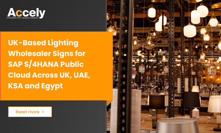 accelygroup's tweet image. UK-based lighting leader goes cloud-first — adopting SAP S/4HANA Public Cloud to unify operations across the UK, UAE, KSA &amp;amp; Egypt.
 
🔗 Full news: accely.com/news/uk-based-…

#Accely #DigitalTransformation #SAPCloud #S4HANA #CloudERP #GlobalOperations