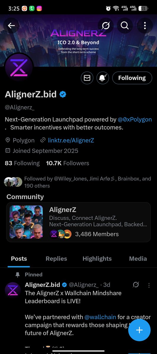 im_fuad_'s tweet image. Good evening Legends, 

@Alignerz_ is leveling up fast — growing stronger with every aligned action. The community is expanding, the vision is solid, and the momentum is real. This is how Web3 evolves: together, with purpose. 🚀 #AlignerZ #Web3Growth